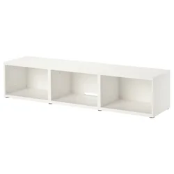 BESTA TV-omarica, bela, 180x40x38 cm