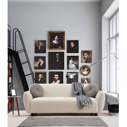 Atelier del Sofa Trosed Eddy 83x86x223cm Krem
