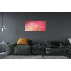 tulup.si Slika na steklu Rdeče srce ozadje 125x50 cm 2 obešalnika