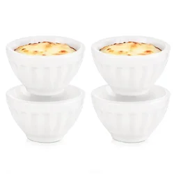shumee 4x Pekač za peko, skleda, keramični ramekin, 40 ml