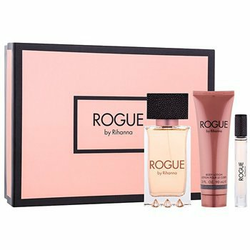 Rihanna Rogue darilni set III.  parfumska voda 125 ml + parfumska voda 6 ml + losjon za telo 90 ml