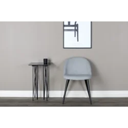 Venture Design Set 2 jedilnih stolov 55x77x50 cm svetlo siva