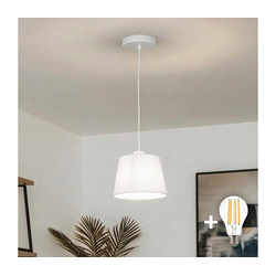 Brilagi - LED luster na sajli CERIA 1xE27/40W/230V, prečnik 20,5 cm, bela