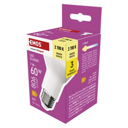 Emos zq7e41 Led sijalica classic r63 7w(60w) 806lm e27 ww ( 3580 )