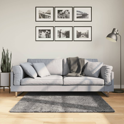 Tepih HUARTE kratkih vlakana mekani i perivi antracit 120x120cm
