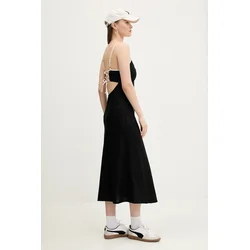 Lanena obleka Hollister Co.