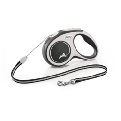 FLEXI Povodac za pse Comfort Cord, Do 12 kg, S, 8m, Crni