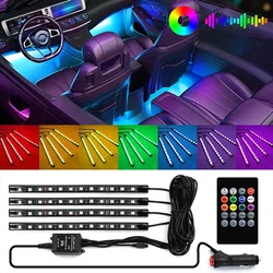 LED RGB trake set za unutrašnje osvetljenje auta