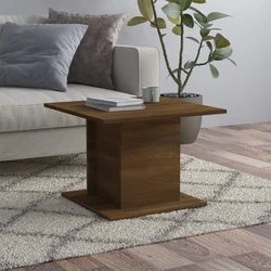 Stolić za kavu smeđa boja hrasta 55,5 x 55,5 x 40 cm drveni