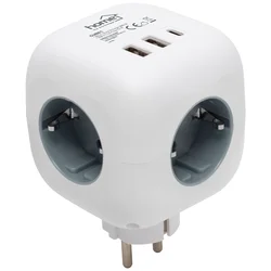 home Strujni razdjeljnik sa 3 utičnice, 3 x USB, kocka - CUBE1