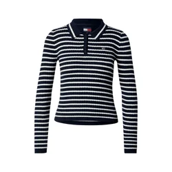 Tommy Jeans Pulover ESSENTIAL mornarska/bela