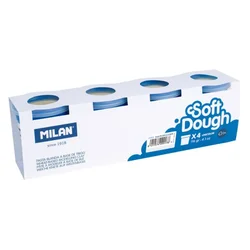 Plastelin MILAN mehko testo bel 116g /1kos