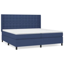 vidaXL vidaXL Box spring postelja z vzmetnico moder 200x200 cm blago, (20895540)