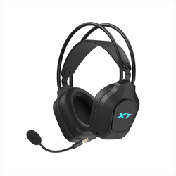 A4TECH Bežične slušalice X7 XR-200 Ge?merske RGB, 3.5mm, 2.4G, BT 5.3, Mikrofon + Produžna dok stanica, Crne