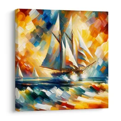 Slika barvita morska plovba - 50x50