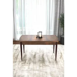 Hanah Home trpezarijski sto Nix, 114 × 70 cm, ploča u dekoru drveta Baroque, braon noge