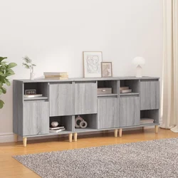 Komode 3 kom boja hrasta 60 x 35 x 70 cm od konstruiranog drva