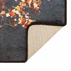 Vidaxl Kuhinjska preproga večbarvna 60x180 cm pralna