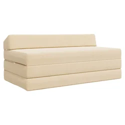 Sofa na razvlačenje Krem 120 x 60 x 49 cm Tkanina