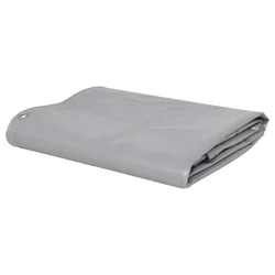 vidaXL Zaščitna ponjava 650 g/m2 4x5 m siva