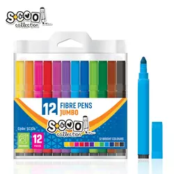 S-COOL Flomasteri Jumbo/ set 1/12 sc326
