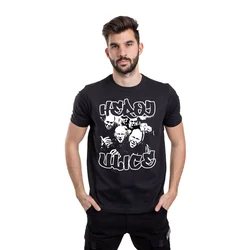 011Shop Muška majica kratkih rukava Heroj ulice, Crna
