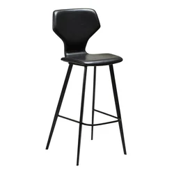 Črn barski stol (višina sedeža 79,5 cm) S.I.T – DAN-FORM Denmark