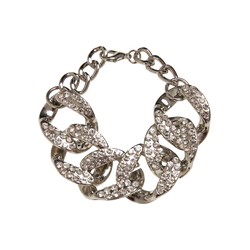 Statement bracelet - silver color