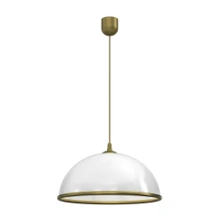 Luster na sajli KITCHEN 1xE27/15W/230V bela/zlatna