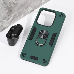 Maska za Xiaomi Redmi Note 14 5G Hard Ring tamno zelena