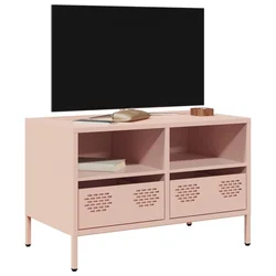 TV ormarić ružičasti 68 x 39 x 43,5 cm hladno valjani čelik