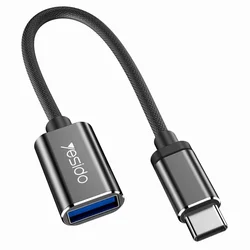 USB-C na USB-A OTG adapter Yesido GS01 crni