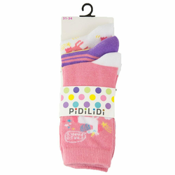 Dekliške nogavice, 3 paket, Pidilidi, PD0127, punčke- 35-37