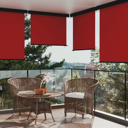 Balkonska bočna tenda 145 x 250 cm crvena
