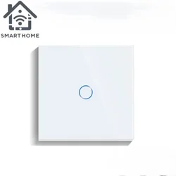 SmartHome Touch prekidač sa 1 tasterom, Naizmenični, Beli
