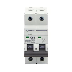 Aigostar - Dvofazni automatski osigurač 2P-63A-C 230-400V