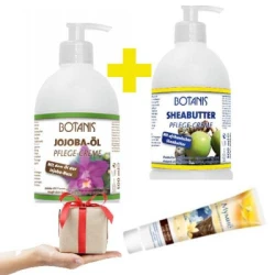 SUPER POPUST BOTANIS KREMA SA JAJOBINIM ULJEM 500ml + BOTANIS KREMA SA SHEA BUTEROM 500ml + GRATIS MUMIO KREMA 125ml