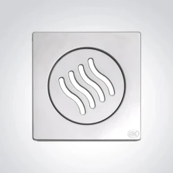 Podna rešetka 140x140/ fi 98mm inox ( 33219 )