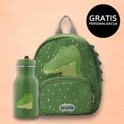 trixie otroški nahrbtnik small + steklenička 350 ml mr. alligator