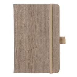 Beležnica Woody mini, A6, rjava, 96 listov