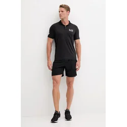Polo EA7 Emporio Armani moški, črna barva