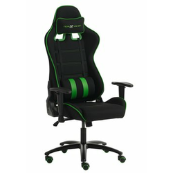 Gejmerska stolica LAMDRUP crna mreža/zelena