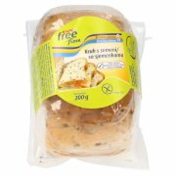 KRUH S SEMENI BREZ GLUTENA IN LAKTOZE, SPAR FREE FROM, 200G