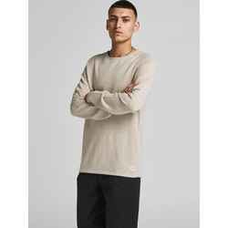 JACK & JONES Muški džemper 12157321, Bež