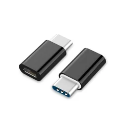 A-USB2-CMmF-01 Gembird microUSB 2.0 na Type-C adapter (CM/MicroUSB-F), black