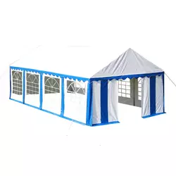vidaXL Šator za zabave 4x8 m, plavi/bijeli