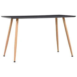 Blagovaonski stol sivi i boja hrasta 120 x 60 x 74 cm MDF