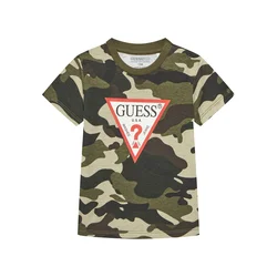 Guess Majica N5YI04 K8HM4 Zelena Regular Fit