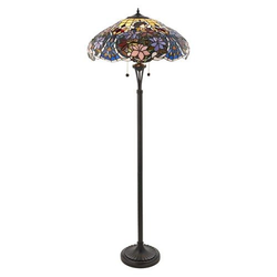 Endon 64323 - Podna lampa Tiffany SULLIVAN 2xE27/60W/230V prečnik 56 cm