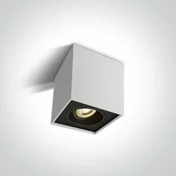 NADGRADNA SVJETILJKA 1XGU-10 230V BIJELA KOCKASTA